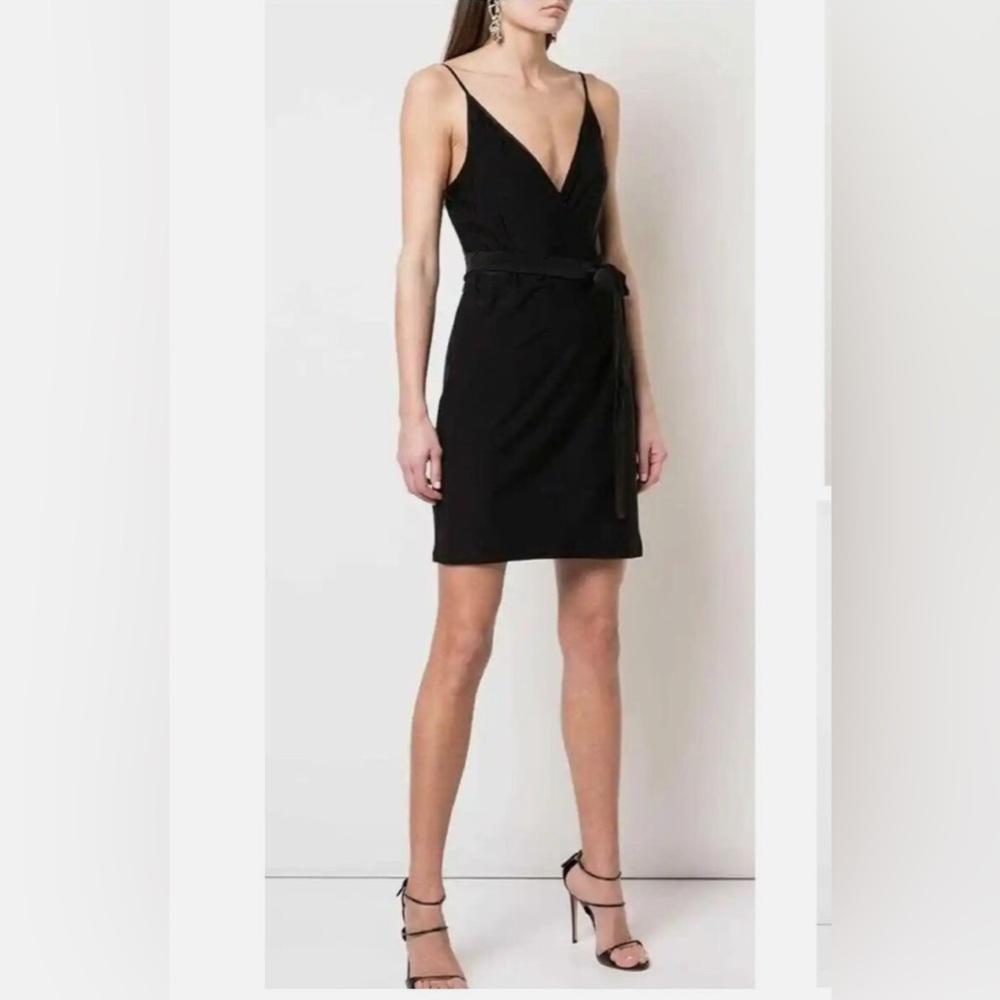 L’Agence Black Wrap Dress